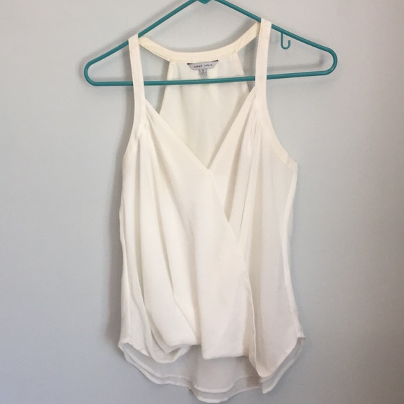 Naked Zebra Tops - White criss cross tank